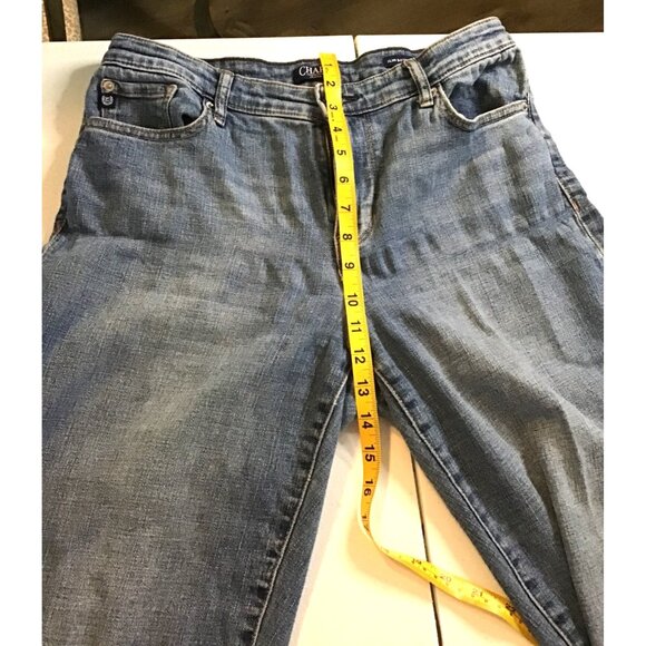 CHAPS- WOMEN MEDIUM WASH SLIM BOYFRIEND STYLE JEANS SIZE 8 - Picture 5 of 7